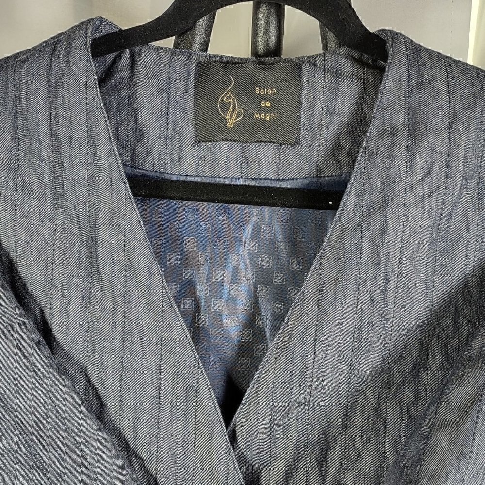 Salon De Magni Blue Blazer (Denim) Jacket See Pictures For Size Estimate - Picture 2 of 14